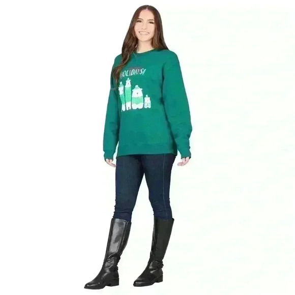 Unisex Holiday Sweatshirt size 2 M-L & 1 S NWT - Picture 3 of 13